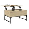 vidaXL Coffee Table Sonoma oak Engineered wood and metal