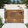 vidaXL Garden Gate 39.4x29.5" Corten Steel Tree Design