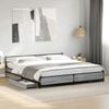 vidaXL Bed Frame Gray Sonoma Engineered wood, steel Double Bed Bed Frame