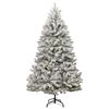 vidaXL Faux Hinged Christmas Tree Green and white