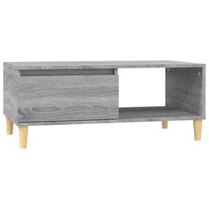 vidaXL Coffee Table Gray Sonoma Engineered wood 35.4x19.7x14.4 in