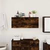 vidaXL Bathroom Wall Cabinet Smoked Oak Engineered Wood