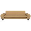 vidaXL Kids Sofa Brown Velvet (100% polyester), solid pine wood, foam Mini