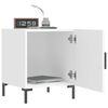 vidaXL Bedside Cabinet White Engineered wood Medium Bedside Cabinet