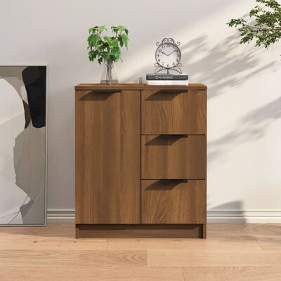 vidaXL Sideboard Brown Oak 23.6"x11.8"x27.6" Engineered Wood