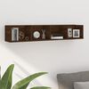 vidaXL Wall Shelf Brown Oak Engineered Wood Medium Wall Shelf