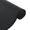 vidaXL Rug Black Bamboo, Polypropylene 23.6 x 196.9 in Rug Rectangular