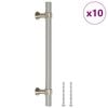 vidaXL Cabinet Handle Set of 10 Silver Stainless Steel