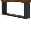 vidaXL Coffee Table Brown Oak Engineered Wood, Iron Compact Coffee Table