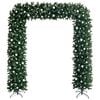 vidaXL Christmas Tree Arch Green PVC, Plastic, Steel Large