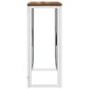 vidaXL Console Table Silver with varied wood colors
