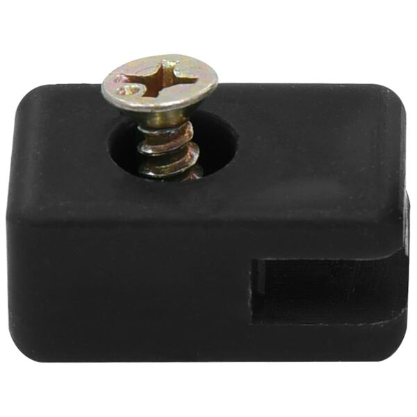 vidaXL Garden Fence Wire Holder with Screw 100 Sets Anthracite