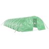 vidaXL Greenhouse Green Polyethylene (PE), Galvanized Steel 750 sq ft