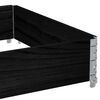 vidaXL Garden Planter Black Solid pine wood Large Stackable