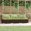 vidaXL Patio 3-seater Sofa Modular 3-Seater Sofa Rectangular