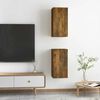 vidaXL TV Cabinet Set of 2 Smoked Oak Engineered Wood Standard