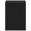 vidaXL Bedside Cabinet Black Oak Engineered Wood Medium Bedside Cabinet