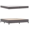 vidaXL Bed Frame with Mattress Grey 78.74 x 78.74 in Fabric