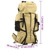 vidaXL Hiking Backpack Khaki 15.9 galOxford Fabric