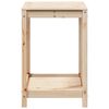 vidaXL Potting Table Natural Pine Solid Pine Wood Medium Potting Table