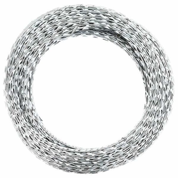 vidaXL BTO-22 Concertina Razor Wire Galvanized Steel 492.1'