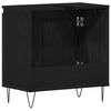 vidaXL Bathroom Sink Cabinet Black Oak 22.83 x 12.99 x 23.62 in