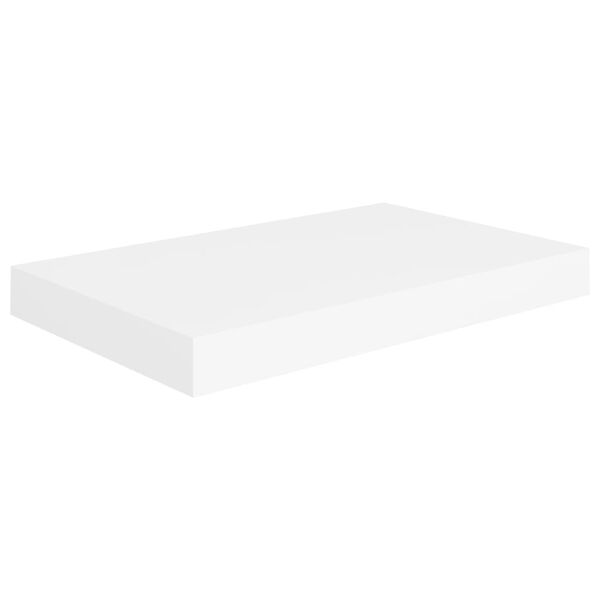 vidaXL Wall Shelf Set of 4 White Honeycomb MDF, metal Medium