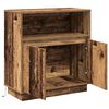 vidaXL LED Sideboard Old Wood 27.95 x 13.58 x 29.53 in Engineered Wood