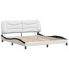 vidaXL Bed Frame White and Black
