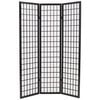 vidaXL Folding 3-Panel Room Divider Japanese Style 47.2"x66.9" Black