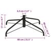 vidaXL Christmas Tree Stand Black Steel Durable Christmas Tree Stand