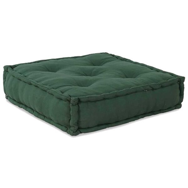 vidaXL Modular Sofa 2 pcs Green 55.12 x 27.56 x 14.17 in Fabric
