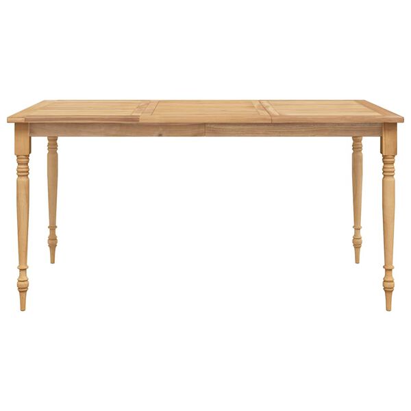 vidaXL Batavia Table Solid Teak Wood 59.1 x 35.4 x 29.5 in Durable