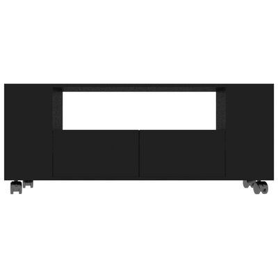 vidaXL TV Cabinet Black 47.2"x13.7"x16.9" Chipboard