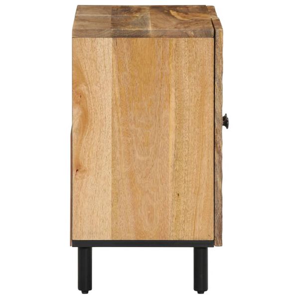 vidaXL Bathroom Sink Cabinet Natural wood brown Solid mango wood