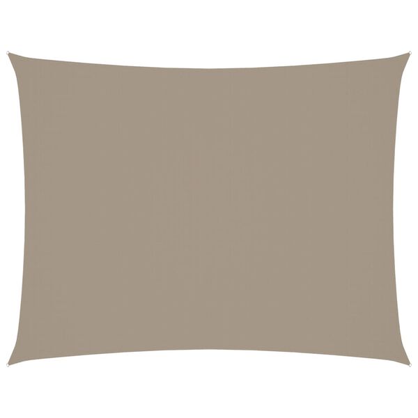 vidaXL Sunshade Sail Oxford Fabric Rectangular 8.2x13.1' Taupe