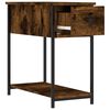 vidaXL Bedside Cabinet Smoked Oak Engineered wood 11.8x23.6x23.6 in