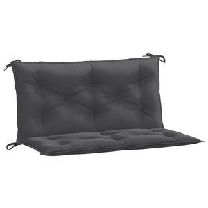 vidaXL Garden Bench Cushion Melange Anthracite 100% Polyester 39.4x19.7 in