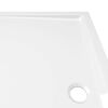 vidaXL Rectangular ABS Shower Base Tray White 27.6"x47.2"
