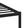 vidaXL Bed Frame Smoked Oak Steel, Engineered Wood Double Bed Frame