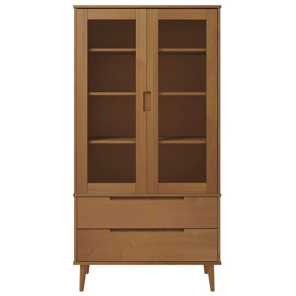 vidaXL Display Cabinet Brown