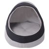 vidaXL Cat Bed Grey and Black Polyester fleece L Cat Bed Cubic