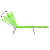 vidaXL Sunlounger Set of 2 Green Powder-coated steel and Oxford fabric