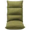 vidaXL Floor Chair Green Polyester Compact Foldable Floor Chair