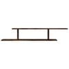 vidaXL Wall-mounted TV Shelf Smoked Oak Engineered Wood