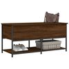 vidaXL Storage Bench Brown oak Engineered wood, metal
