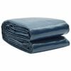 vidaXL Pool Cover Black and Blue Thick PE film with air chambers Large