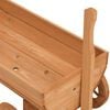 vidaXL Decorative Wagon Natural Wood Solid fir wood Medium Portable