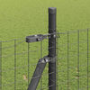 vidaXL Fence Posts Manual 13 pcs Gray Ø32mm 160 cm Galvanized steel