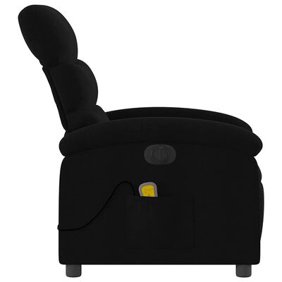 Close-up of armrest and seat padding on recliner